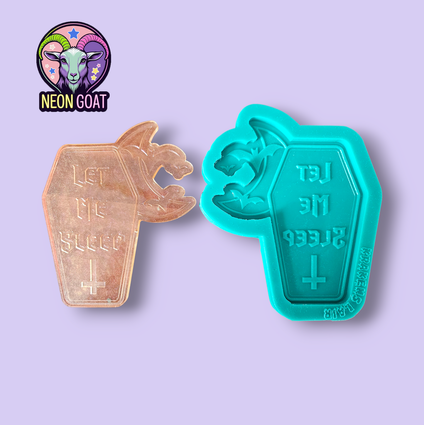 Let Me Sleep Gravestone Silicone Mould | Standard or Food Safe | Resin, Wax, Clay, Soap, Chocolate Mould | DIY Craft Mould
