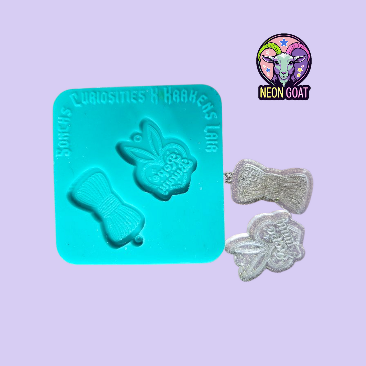 Rope Bunny Earrings Kink Fetish Mould | 6cm Silicone Mold for Resin, Polymer Clay, UV Resin, Wax, Soap, Plaster