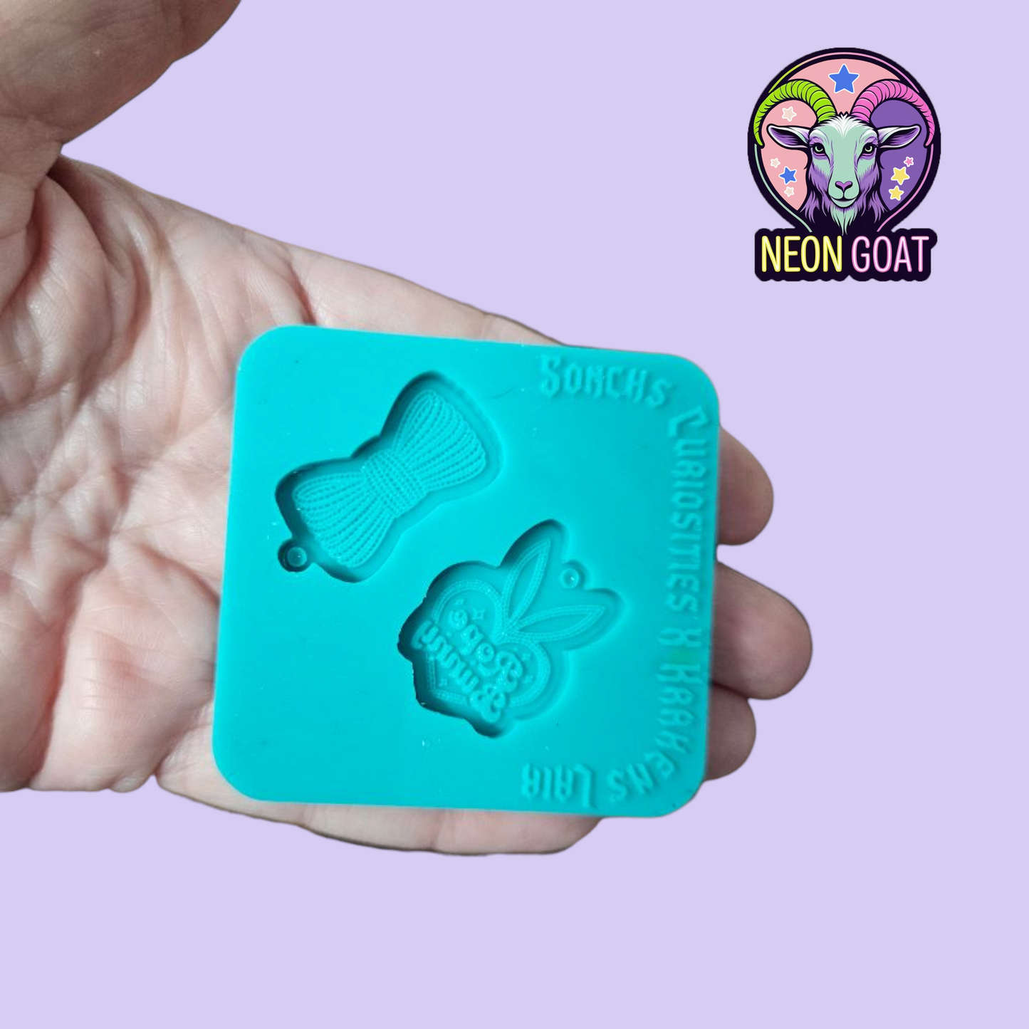 Rope Bunny Earrings Kink Fetish Mould | 6cm Silicone Mold for Resin, Polymer Clay, UV Resin, Wax, Soap, Plaster