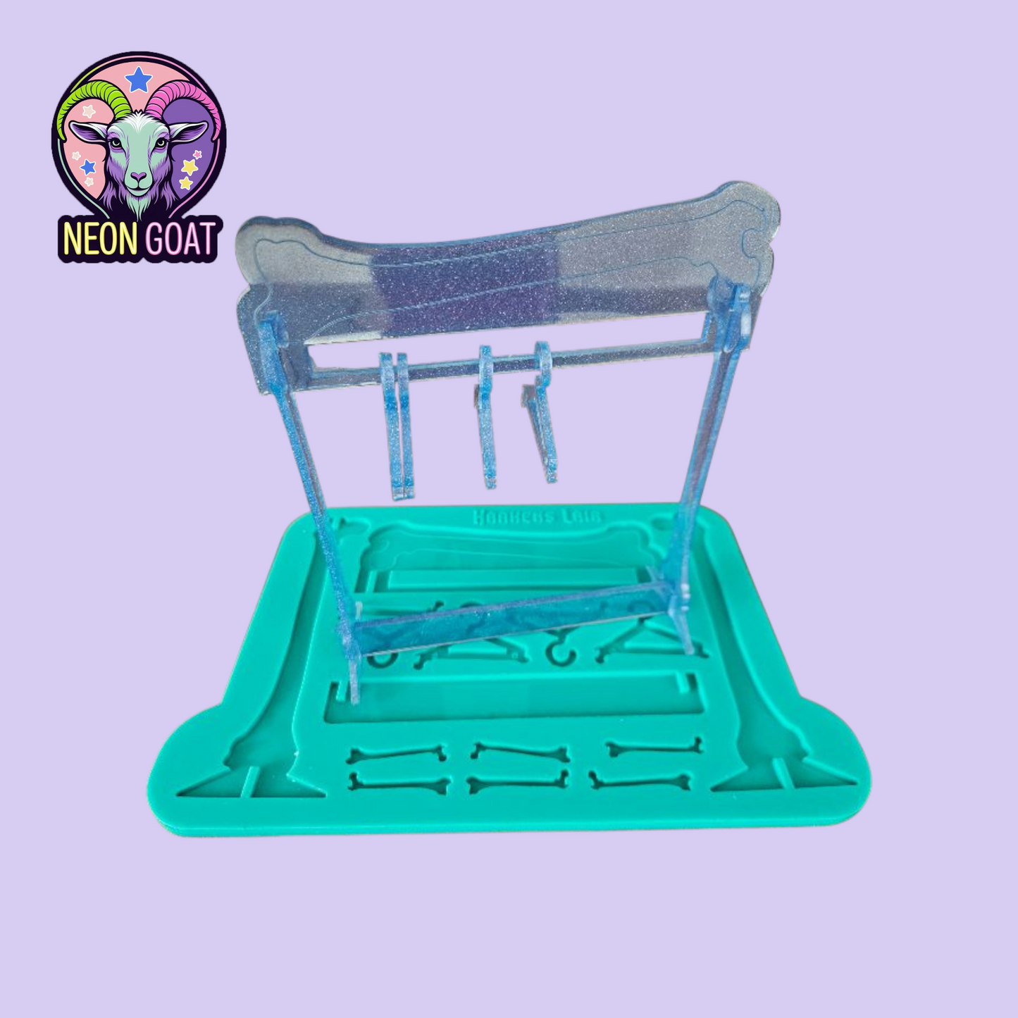 Goth Bone Jewellery Hanger Silicone Mold | Food Grade or Resin Mould | Gothic Jewellery Display Organizer