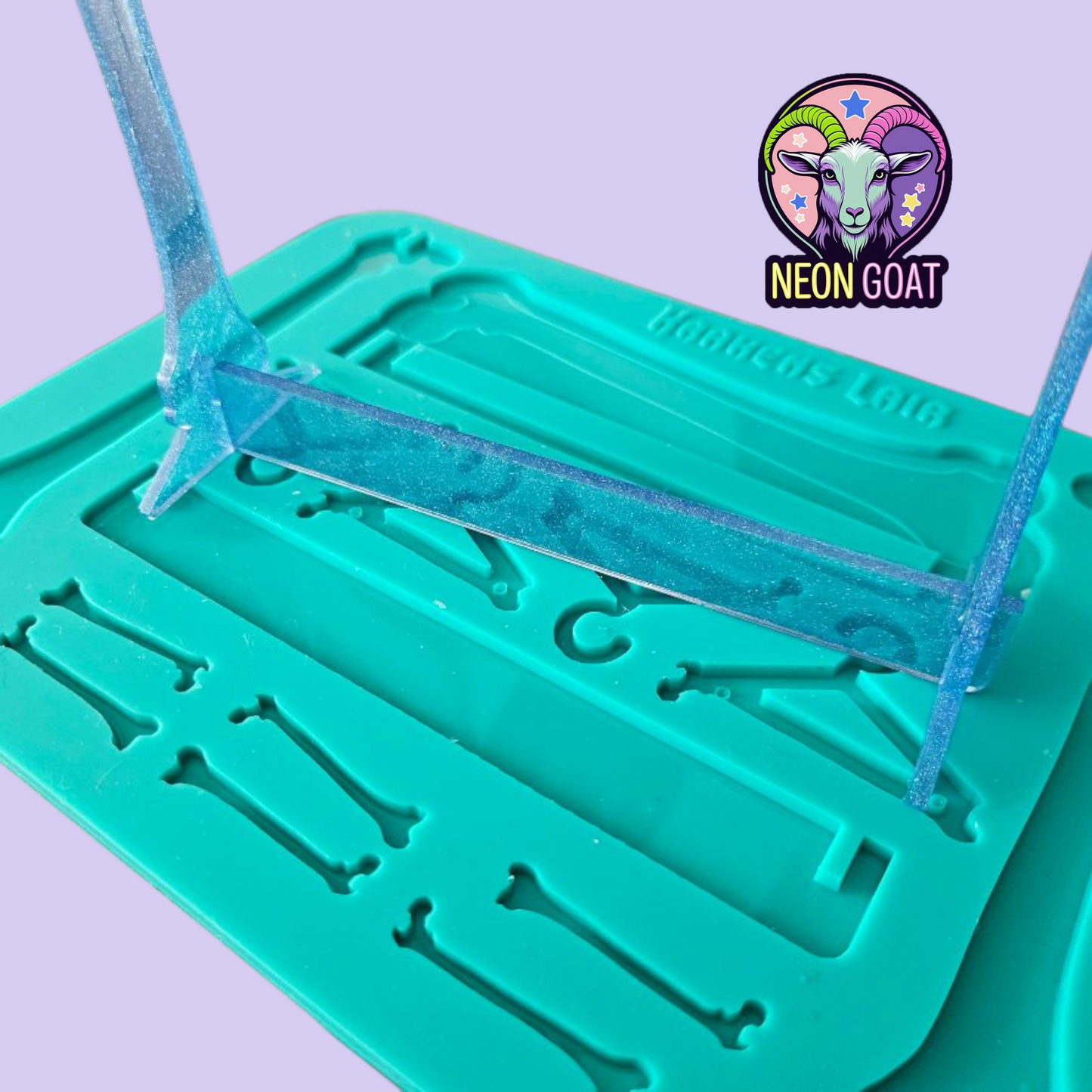 Goth Bone Jewellery Hanger Silicone Mold | Food Grade or Resin Mould | Gothic Jewellery Display Organizer