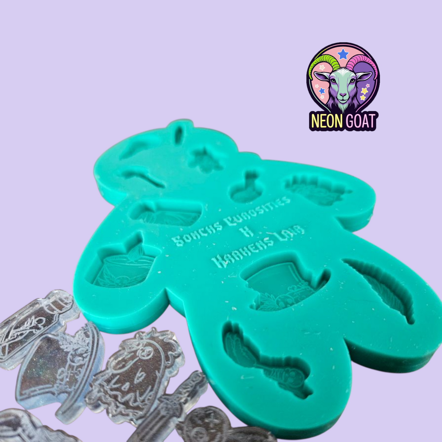 Voodoo Silicone Mold | Food Grade or Resin Mould | Witchcraft Gothic Molds for Resin, Soap, Chocolate, Candle, Polymer Clay