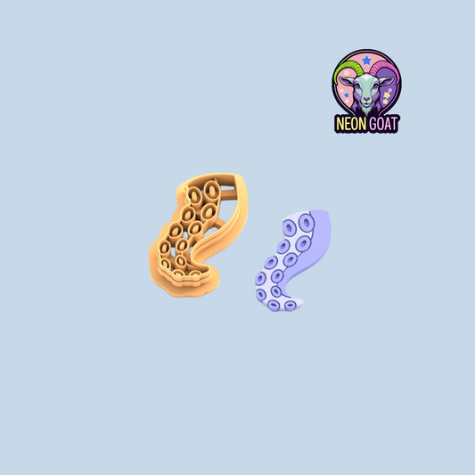 Octopus Tentacle Clay Cutter – Kraken Polymer Clay Cutter, Ocean Earring Cutter, Sea Creature Clay Tools for Jewellery & Crafts